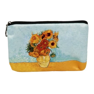 Kozmetikai táska 19x2,5x13cm, polyester,Van Gogh:Napraforgók, FRI.19079 Kozmetikai táska 19x2,5x13cm, polyester,Van Gogh:Napraforgók, FRI.19079