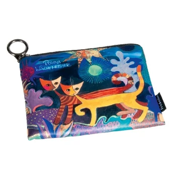 Mini pénztárca, polyester,12x1,5x10cm,Rosina Wachtmeister:Wonderland, FRI.19281