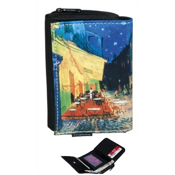 Pénztárca 9x3x12,5cm, polyestr, Van Gogh:Kávéház éjjel, FRI.19566