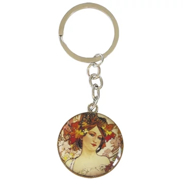 Kulcstartó fémkarika egyoldalas, Mucha:Louise, FRI.19621 Kulcstartó fémkarika egyoldalas, Mucha:Louise, FRI.19621