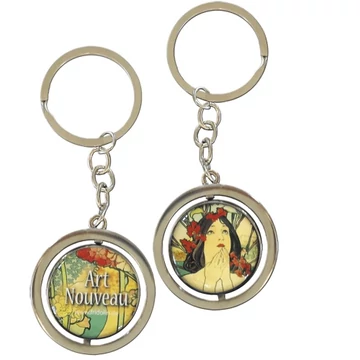 Kulcstartó fémkarika kétoldalas, Mucha:Monaco, FRI.19628 Kulcstartó fémkarika kétoldalas, Mucha:Monaco, FRI.19628