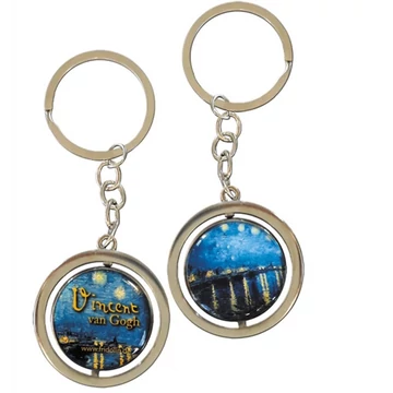 Kulcstartó fémkarika kétoldalas,Van Gogh: Csillagos éj a Rhone fölött, FRI.19637 Kulcstartó fémkarika kétoldalas,Van Gogh: Csillagos éj a Rhone fölött, FRI.19637
