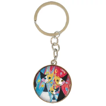 Kulcstartó fémkarika egyoldalas,Rosina Wachtmeister:We want to be together , FRI.19654