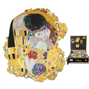 Hűtőmágnes (MDF lap)5x6cm,Klimt:The Kiss, FRI.67921 Hűtőmágnes (MDF lap)5x6cm,Klimt:The Kiss, FRI.67921