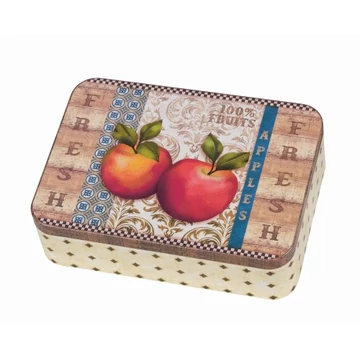 Konyhai fémdoboz 142x101x31mm, Apples, GAW.3500/026