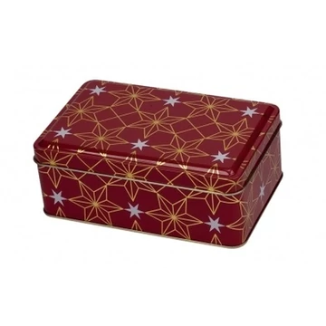 Konyhai fémdoboz 155x100x57mm, Yule red, GAW.3323/029