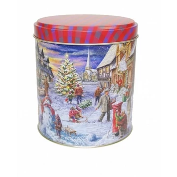 Konyhai fémdoboz 110x120mm, Weihnachtsmarkt, GAW.3234/002