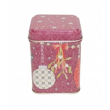 Konyhai fémdoboz 60x60x80mm, Xmas Ornaments, GAW.7421/844