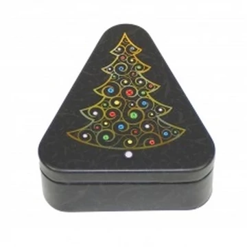 Konyhai fémdoboz háromszögű, 69x64x19mm, Festive Season, GAW.3208/081 Konyhai fémdoboz háromszögű, 69x64x19mm, Festive Season, GAW.3208/081