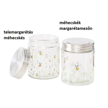 Üveg konyhai tároló fémtetővel, 12,3x9,6cm, 625ml, Honey, B.G.2055985
