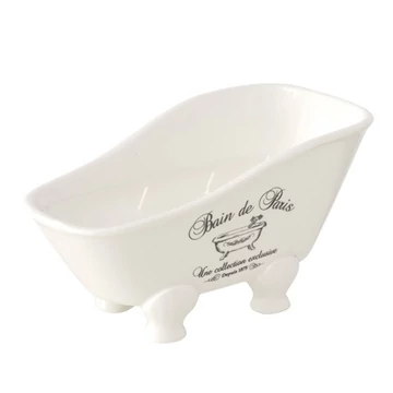 Kerámia fürdőkád gyertyával, 20x9x9,5cm, Bathtime, B.G.2058343