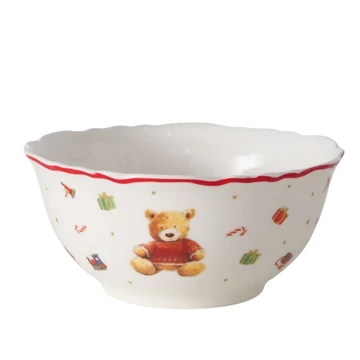 Porcelántálka 14cm, 500ml, piros pulcsis macival, Bailey, B.G.2059216