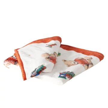 Takaró 200x150cm, polyester, piros pulcsis macival, Bailey, B.G.2061916