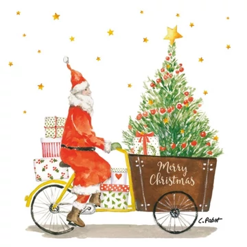 Santa Delivery papírszalvéta 33x33cm, 20db-os, PPD.C333002370