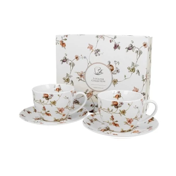 Porceláncsésze+alj 250ml, 2 személyes, dobozban, Safa, D.G.24135