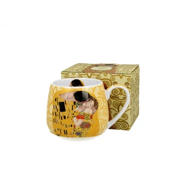 Porcelánbögre 430ml, dobozban, Klimt:The Kiss, D.G.33458