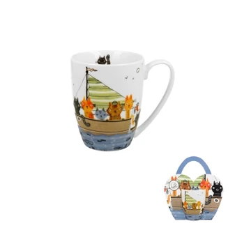 Porcelánbögre 350ml, díszcsomagolásban, Cat Crew, D.G.43846