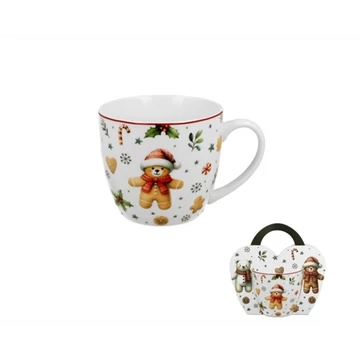 Porcelánbögre 460ml, díszcsomagolásban, Christmas Cuties, D.G.50998