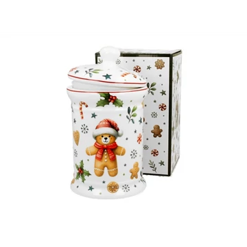 Porcelán keksztároló 11x19cm, 800ml, dobozban, Christmas Cuties, D.G.51100