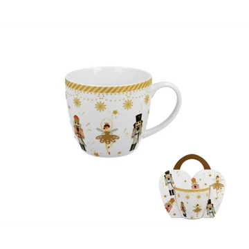 Porcelánbögre 460ml, díszcsomagolásban, Christmas Ballerina, D.G.51117