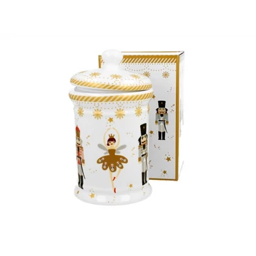 Porcelán keksztároló 11x19cm, 800ml, dobozban, Christmas Ballerina, D.G.51223 Porcelán keksztároló 11x19cm, 800ml, dobozban, Christmas Ballerina, D.G.51223