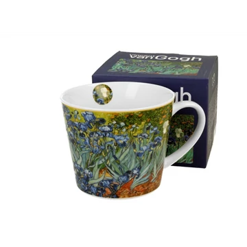 Porcelánbögre 600ml, dobozban, Van Gogh:Íriszek, D.G.57683