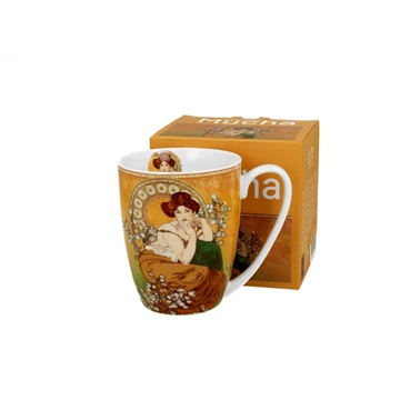 Porcelánbögre 360ml, dobozban, Mucha:Topáz, D.G.59397 Porcelánbögre 360ml, dobozban, Mucha:Topáz, D.G.59397