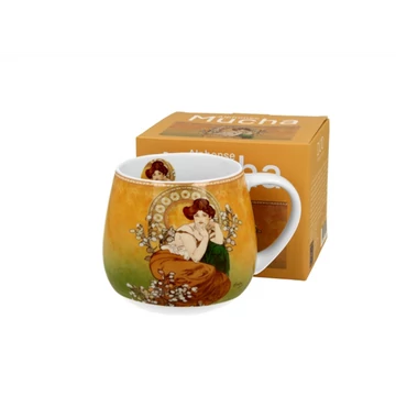 Porcelánbögre 430ml,dobozban, Mucha:Topáz, D.G.59403
