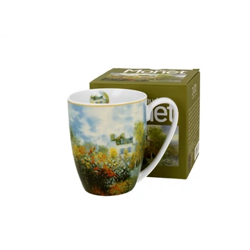 Porcelánbögre 360ml, dobozban, Monet: Kert Argenteuilban, D.G.60355