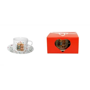 Porceláncsésze+alj, 220ml, dobozban, Bears 2, D.G.61543 Porceláncsésze+alj, 220ml, dobozban, Bears 2, D.G.61543