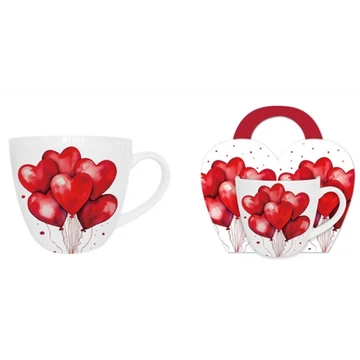 Porcelánbögre 460ml, díszcsomagolásban, Balloons 1, D.G.61888 Porcelánbögre 460ml, díszcsomagolásban, Balloons 1, D.G.61888