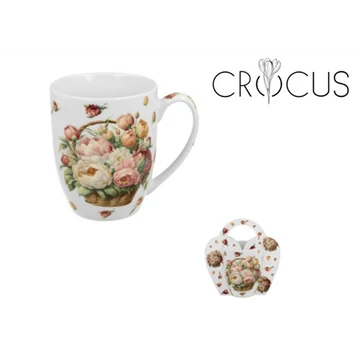 Porcelánbögre 350ml, díszcsomagolásban, Basket of Flowers-Peonies, D.G.64575 Porcelánbögre 350ml, díszcsomagolásban, Basket of Flowers-Peonies, D.G.64575