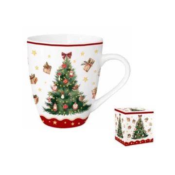 Porcelánbögre 1000ml, dobozban, Christmas Tree 3, D.G.69150 Porcelánbögre 1000ml, dobozban, Christmas Tree 3, D.G.69150