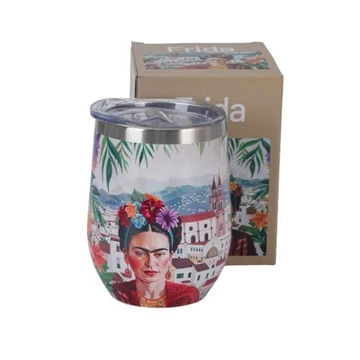 Rozsdamentes acél hőtartó pohár 330ml, Mexican Art-Red, D.G.73294