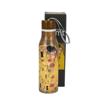 Rozsdamentes acél hőtartó útipalack duplafalú, 0,5L, Klimt:The Kiss, D.G.73324