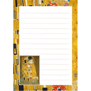 Mágneses jegyzettömb 87x112mm, 48 oldal, KLIMT: Kiss, CZW.mágjt-KL