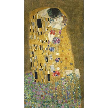 Jegyzettömb 85x153mm,metál,144 vonalas oldal, KLIMT: The Kiss, CZW.jt11N-KL02 Jegyzettömb 85x153mm,metál,144 vonalas oldal, KLIMT: The Kiss, CZW.jt11N-KL02