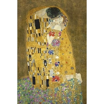 Jegyzettömb 110x165mm, 144 vonalas oldal,Klimt: The Kiss, CZW.jt41N-S-KL02