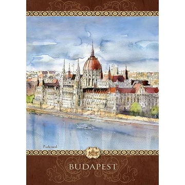 Jegyzettömb 145x205mm, 144 vonalas oldal, Budapest, CZW.jt21N-S-BU02 Jegyzettömb 145x205mm, 144 vonalas oldal, Budapest, CZW.jt21N-S-BU02