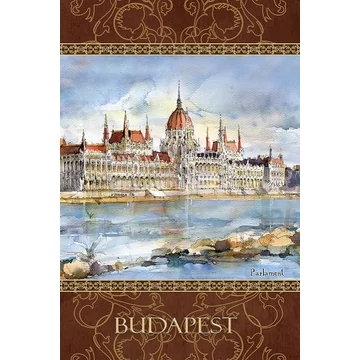 Jegyzettömb 110x165mm, 144 pontvonalas oldal, Budapest, CZW.jt41N-S-BU02
