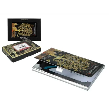 Névjegykártyatartó fémdoboz 9,2x0,7x5,4cm, Klimt:Életfa, H.C.013-3016