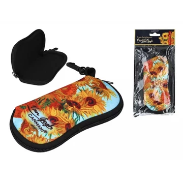 Textilbevonatú puha szemüvegtok 16x16,5cm, VanGogh: Napraforgók, H.C.021-8193 Textilbevonatú puha szemüvegtok 16x16,5cm, VanGogh: Napraforgók, H.C.021-8193