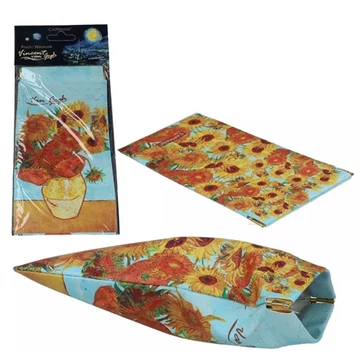 Műanyag szemüvegtasak 9x18cm, Van Gogh:Napraforgók, H.C.021-0322