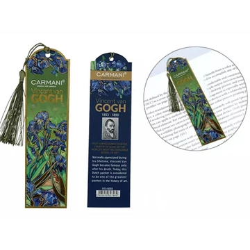 Papír könyvjelző 5x18cm, Van Gogh: Íriszek, H.C.013-5003