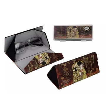 Összehajtható műanyag szemüvegtok 0,57x16x6cm, dobozban, Klimt: The Kiss, H.C.021-8360 Összehajtható műanyag szemüvegtok 0,57x16x6cm, dobozban, Klimt: The Kiss, H.C.021-8360
