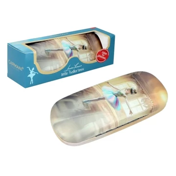 Szemüvegtok 16x6,5x4cm, műbőr/műanyag, Laura Lozano: Kis balerina, H.C.021-8278