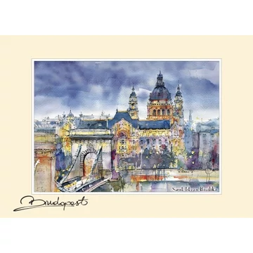 Reprodukció 15x21cm, Budapest, CZW.rp15x21-BU08