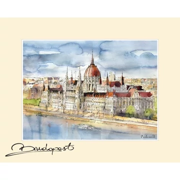 Reprodukció 24x30cm, Budapest, CZW.rp24x30-BU04