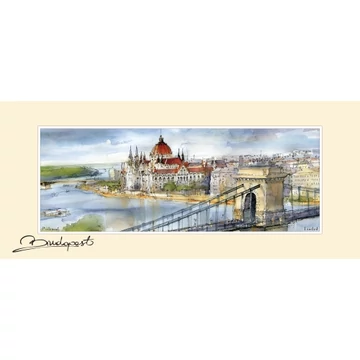 Reprodukció 12x28cm, Budapest, CZW.rp12x28-BU02