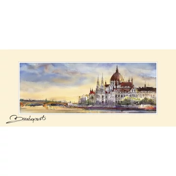 Reprodukció 12x28cm, Budapest, CZW.rp12x28-BU03